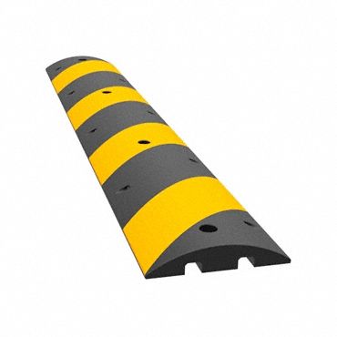 6 Ft Black/Yellow Rubber Speed Bump - 29NH35|29NH35 - Grainger