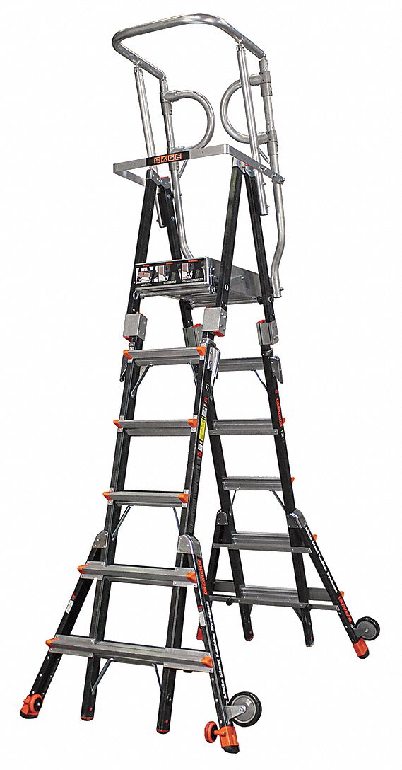 Fiberglass 6 Ft 1 In To 10 Ft 1 In Ladder Height 5 Ft 10 In To 9 Ft 7