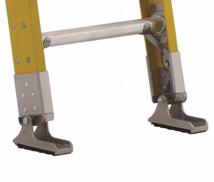 LOUISVILLE 20 ft Fiberglass Extension Ladder, 375 lb Load Capacity, 50.