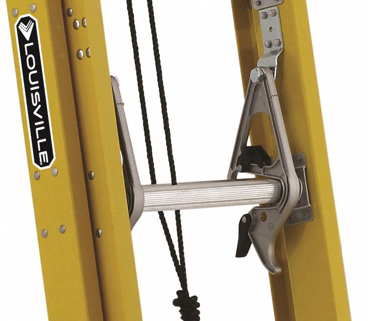 LOUISVILLE Extension Ladder 24 ft Industry Ladder Size, 21 ft Extended