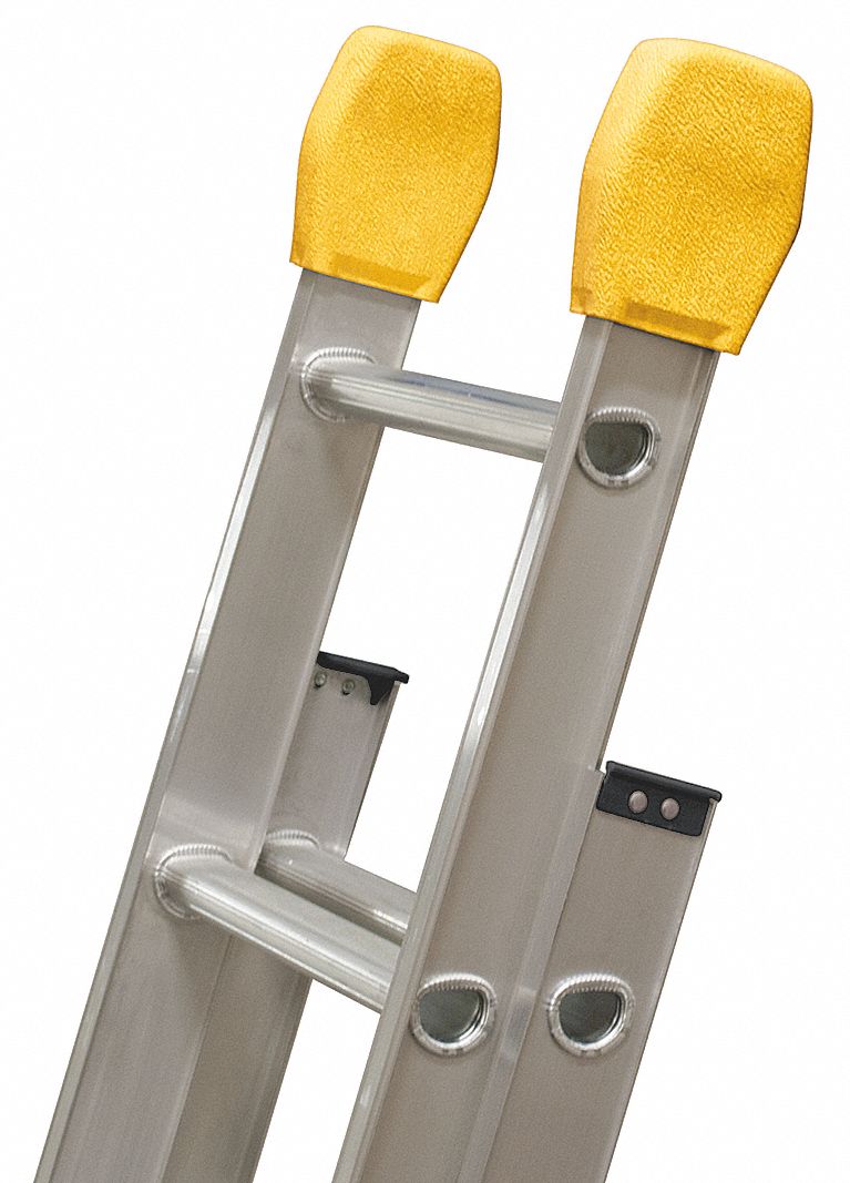 LOUISVILLE Ladder End Caps, Aluminum, 375 lb Load Capacity, 1 PR 29NH85LP551000 Grainger