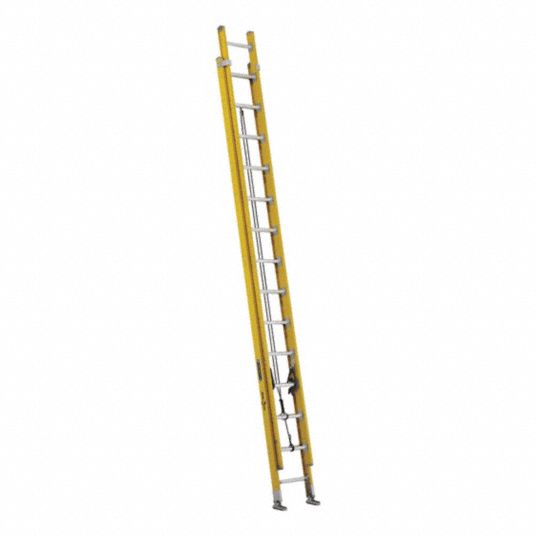 LOUISVILLE, 28 ft Industry Ladder Size, 25 ft Extended Ladder Ht ...