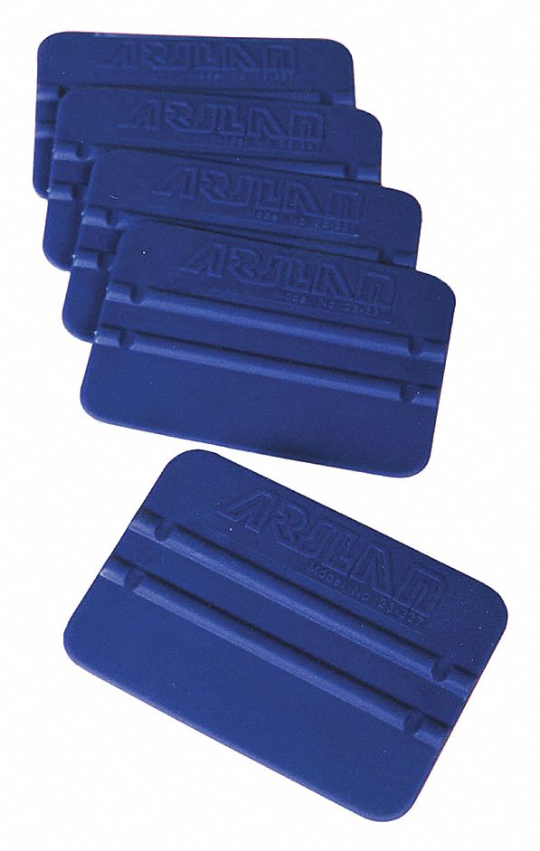 PLASTIC SPREADER, BLUE, 4 X 2 3/4 IN, PK 5