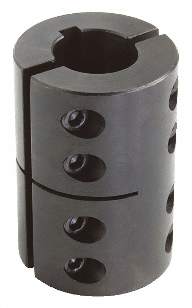 CLIMAX METAL PRODUCTS Rigid Shaft Coupling 1 in Bore Dia., Steel, 2 in