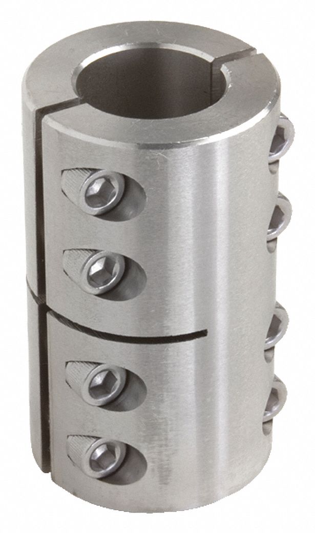 CLIMAX METAL PRODUCTS 2 Piece Clamp 1/2 in x 5/8 in Bore Dia. Stainless