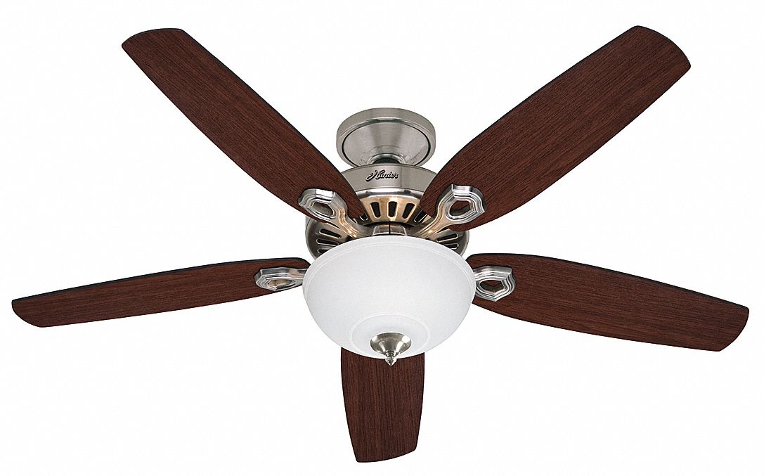Hunter Decorative Ceiling Fan 52 In, 3 Blade Vs 5 Ceiling Fan