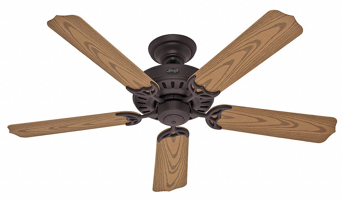 Hunter Decorative Ceiling Fan 52 In, Three Blade Vs Five Ceiling Fan