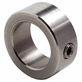 1-3/8 Bore 1/2 Width Aluminum Climax Metal H1C-137-A Shaft Collar With 3/8-16 x 3/8 Clamp Screw 2-3/8 OD One Piece 