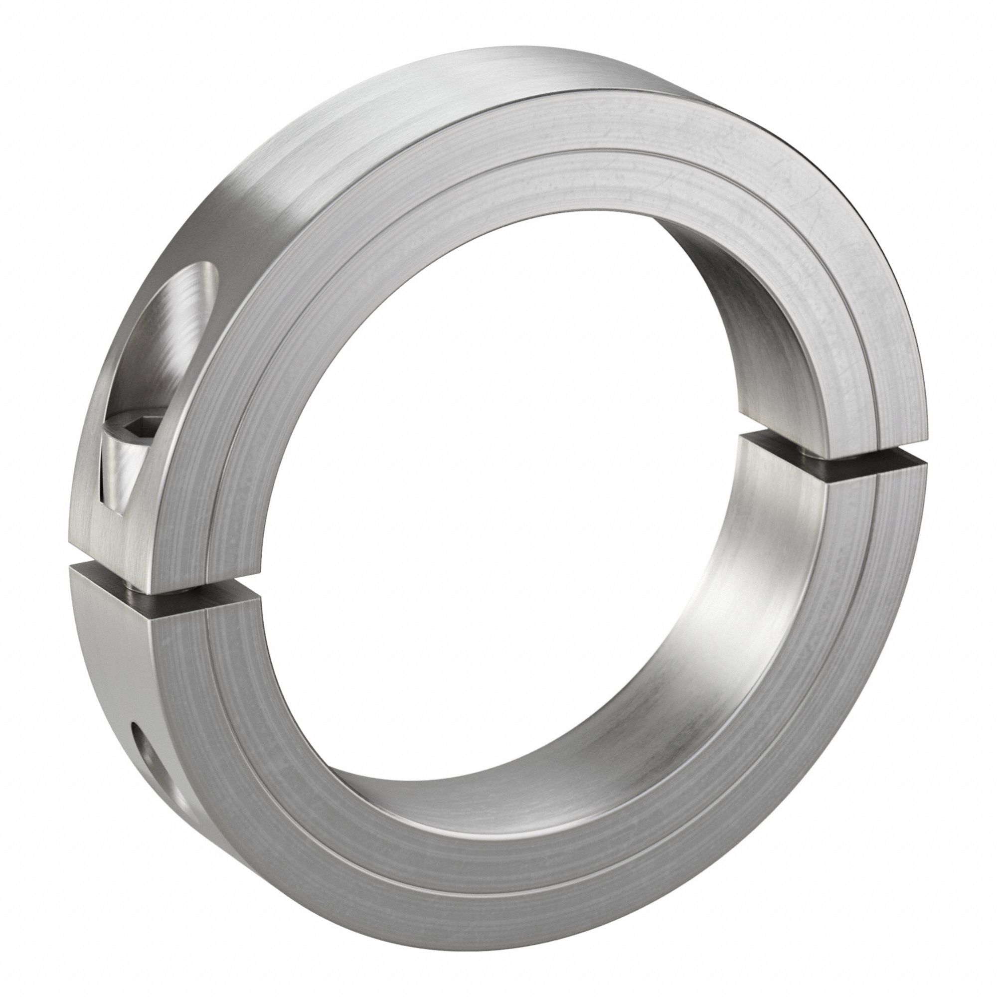 Shaft Collar: 2-Piece, Inch, Round, Clamp On, 3 1/4 in Bore Dia, 303