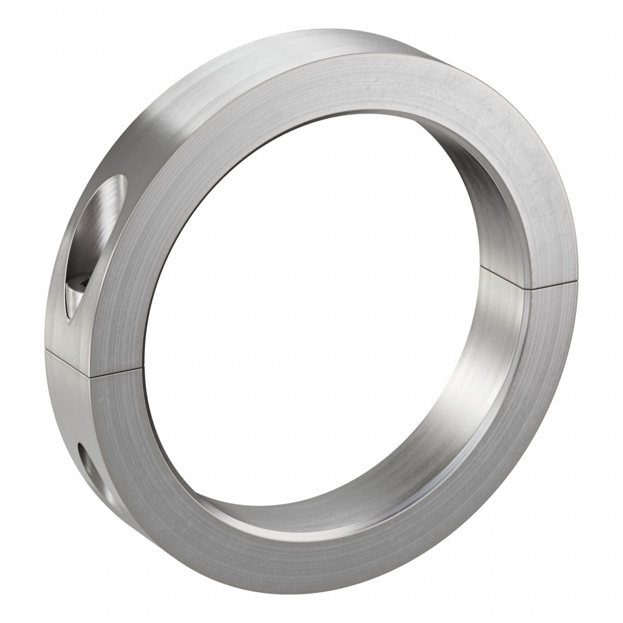 Shaft Collar: 2-Piece, Inch, Round, Clamp On, 3 15/16 in Bore Dia, 303