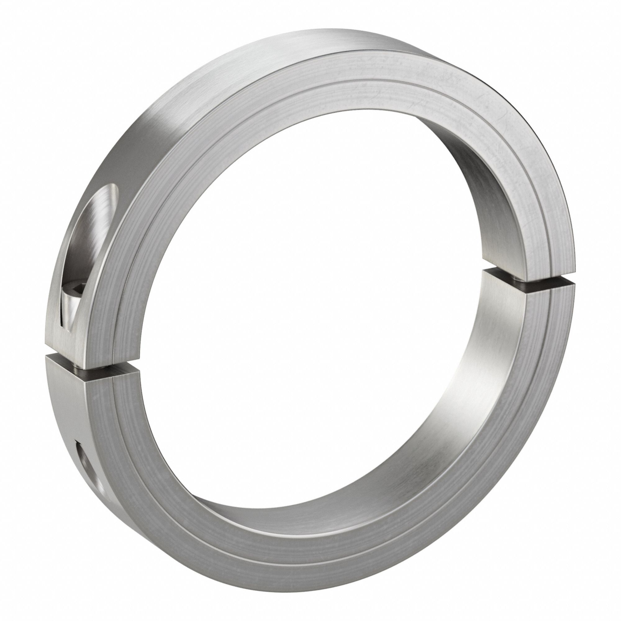 Shaft Collar: 2-Piece, Inch, Round, Clamp On, 4 1/2 in Bore Dia, 303