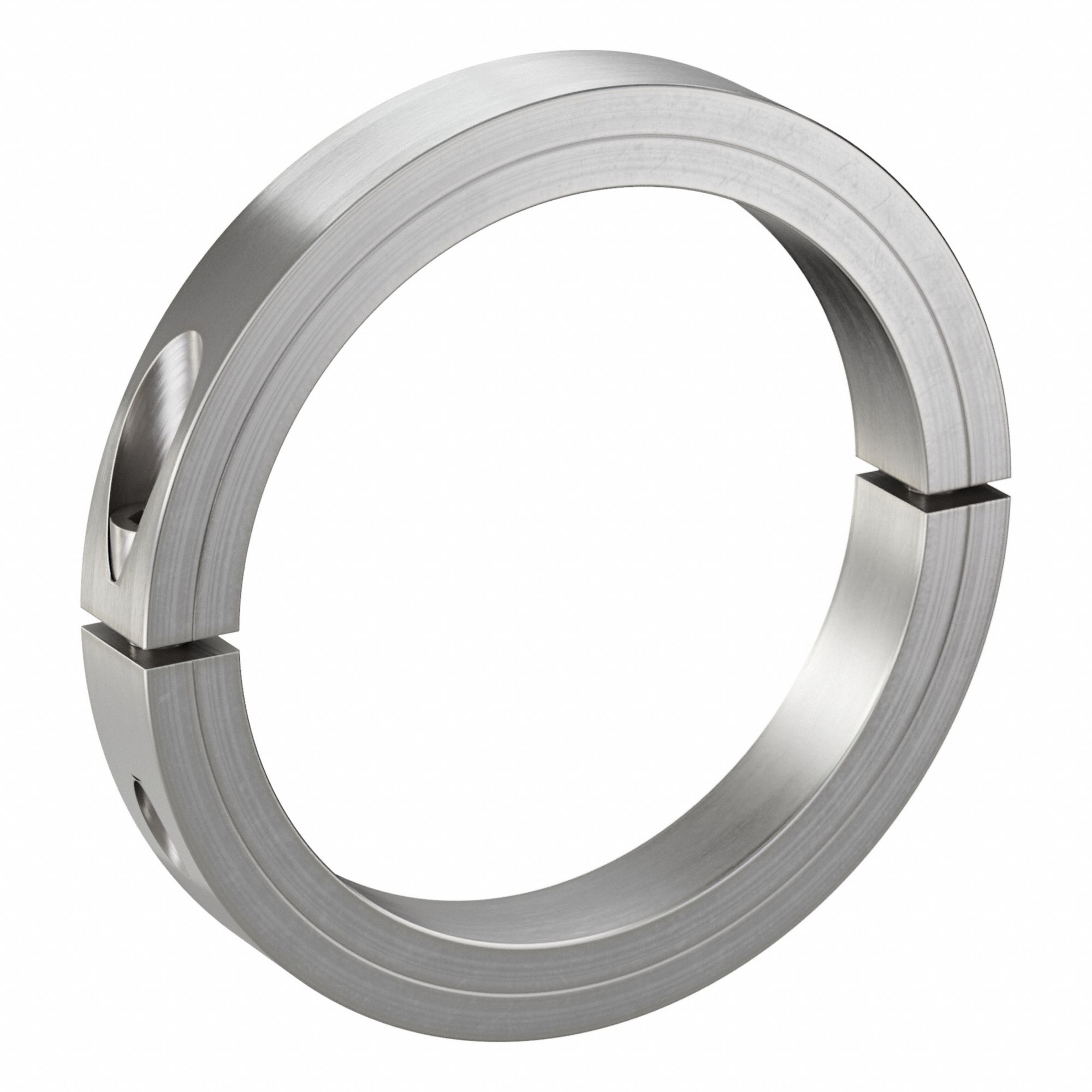 Shaft Collar: 2-Piece, Inch, Round, Clamp On, 4 15/16 in Bore Dia, 303