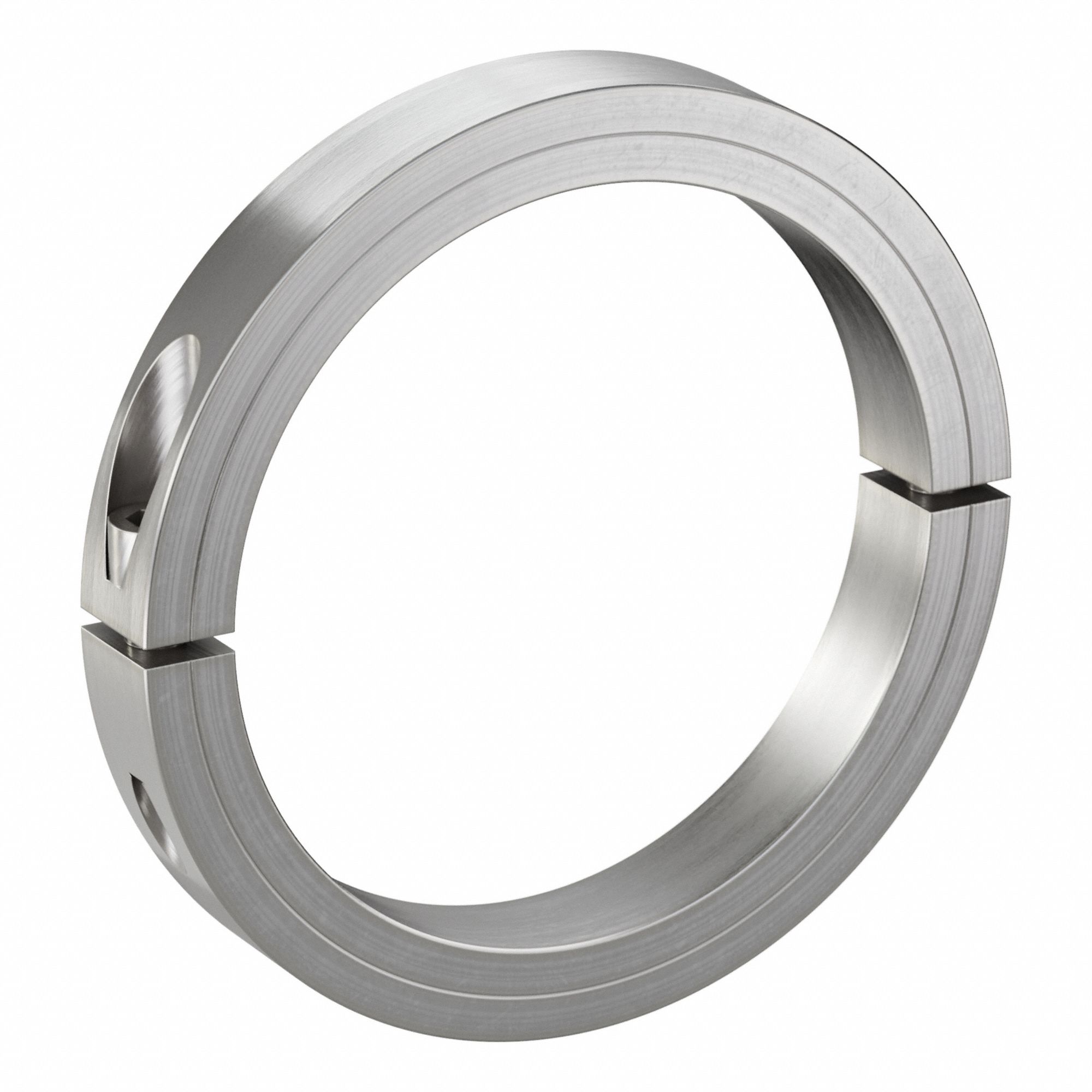 Shaft Collar: 2-Piece, Inch, Round, Clamp On, 5 in Bore Dia, 7/8 in Collar Wd