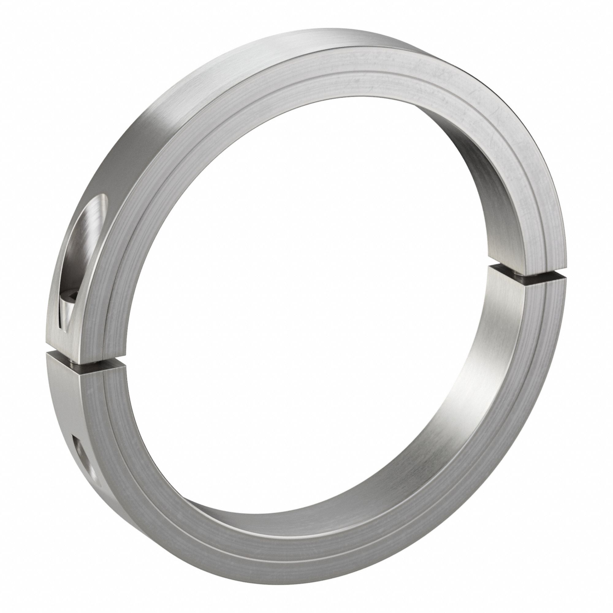 Shaft Collar: 2-Piece, Inch, Round, Clamp On, 5 1/2 in Bore Dia, 303