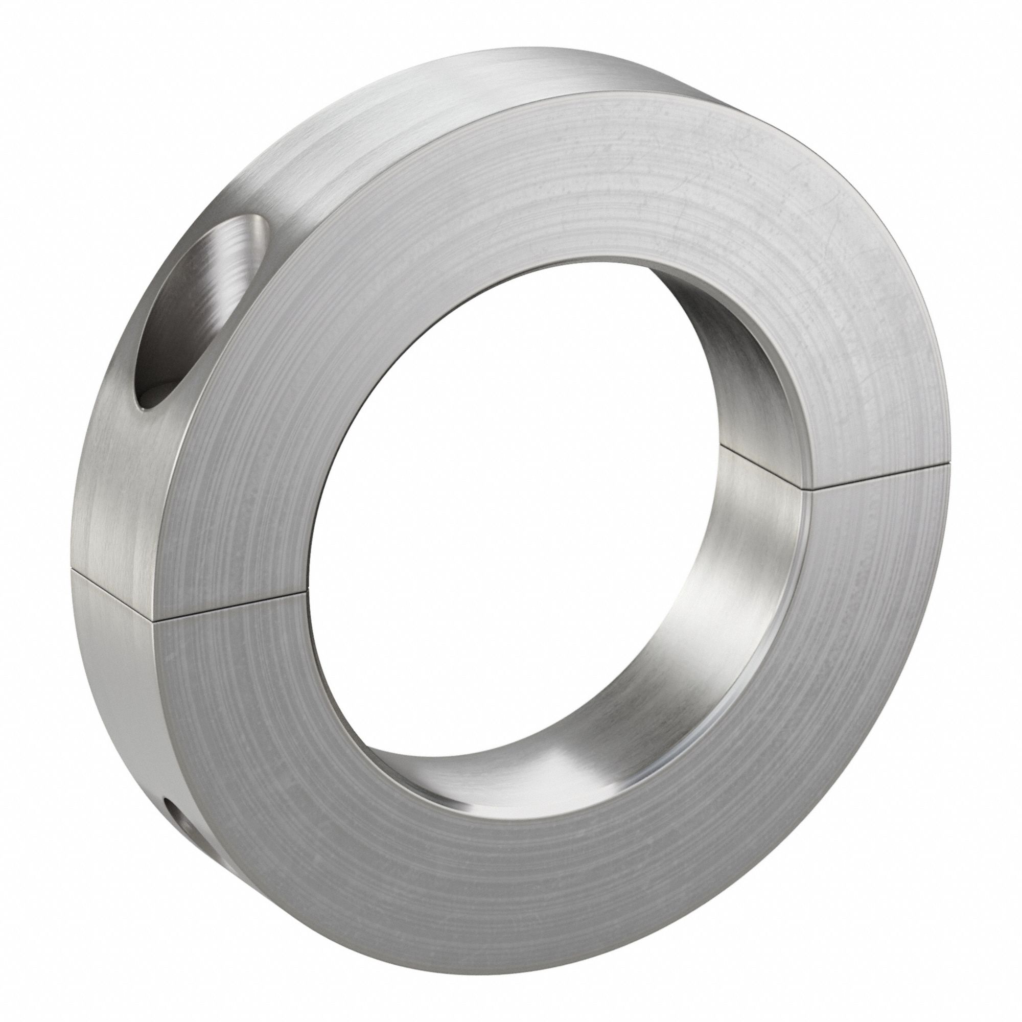 Shaft Collar: 2-Piece, Inch, Round, Clamp On, 2 in Bore Dia, 5/8 in Collar Wd