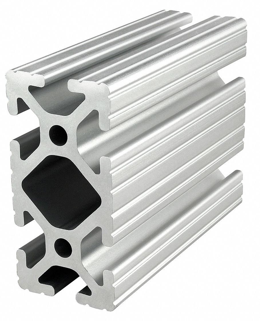 Paquete de 10 perfiles de extrusión de aluminio 1020 de longitud de 5.91  pulgadas / 5.906 in, plata, 0.394 x 0.787 in, serie 10, tipo T, ranura en  T