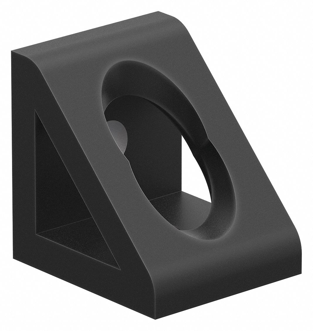 Inside Corner Bracket: Gusseted Inside-Corner Bracket, 15 Series, 1 1/2 in x 1 5/16 in x 1 1/2 in
