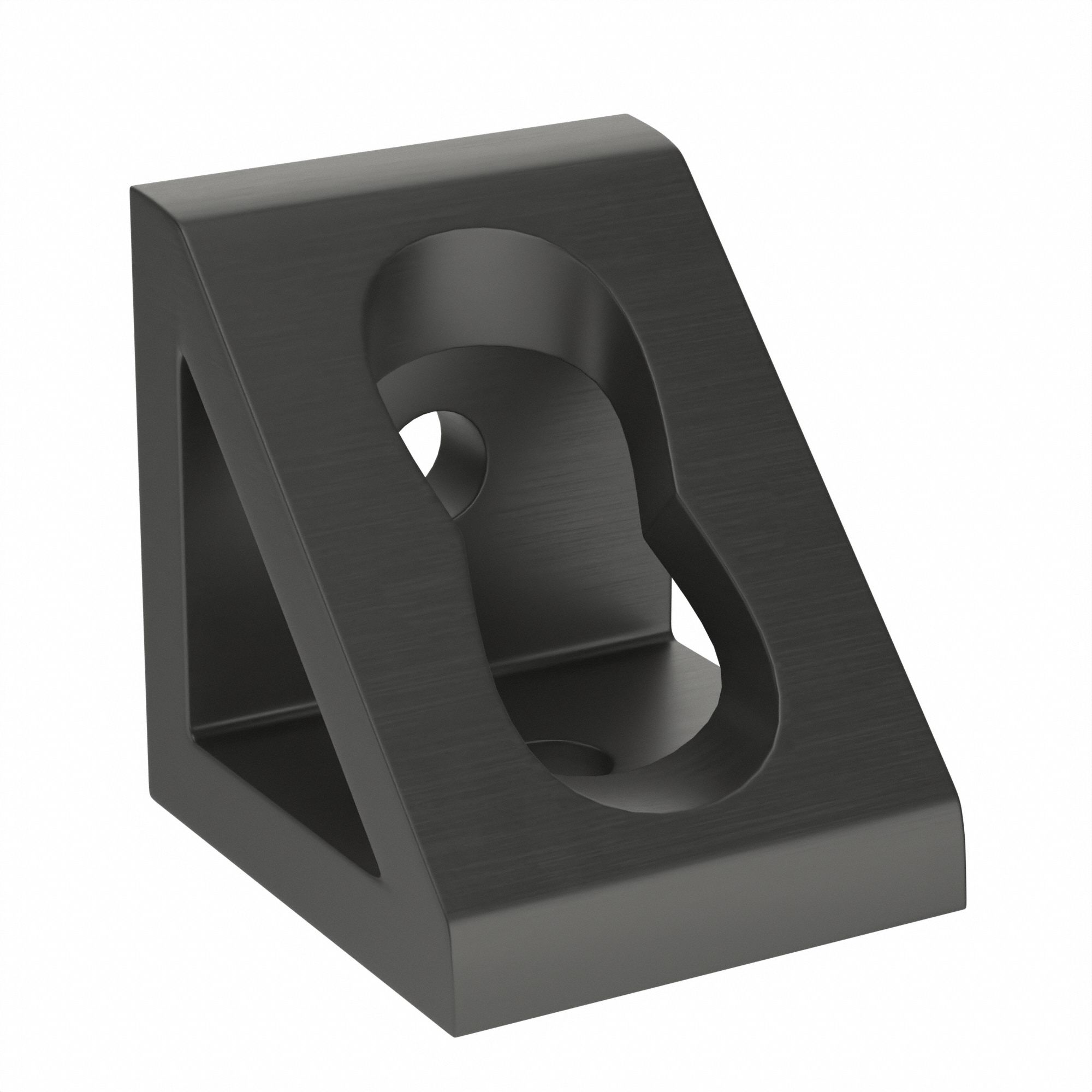 Gusseted Inside-Corner Bracket Anodized