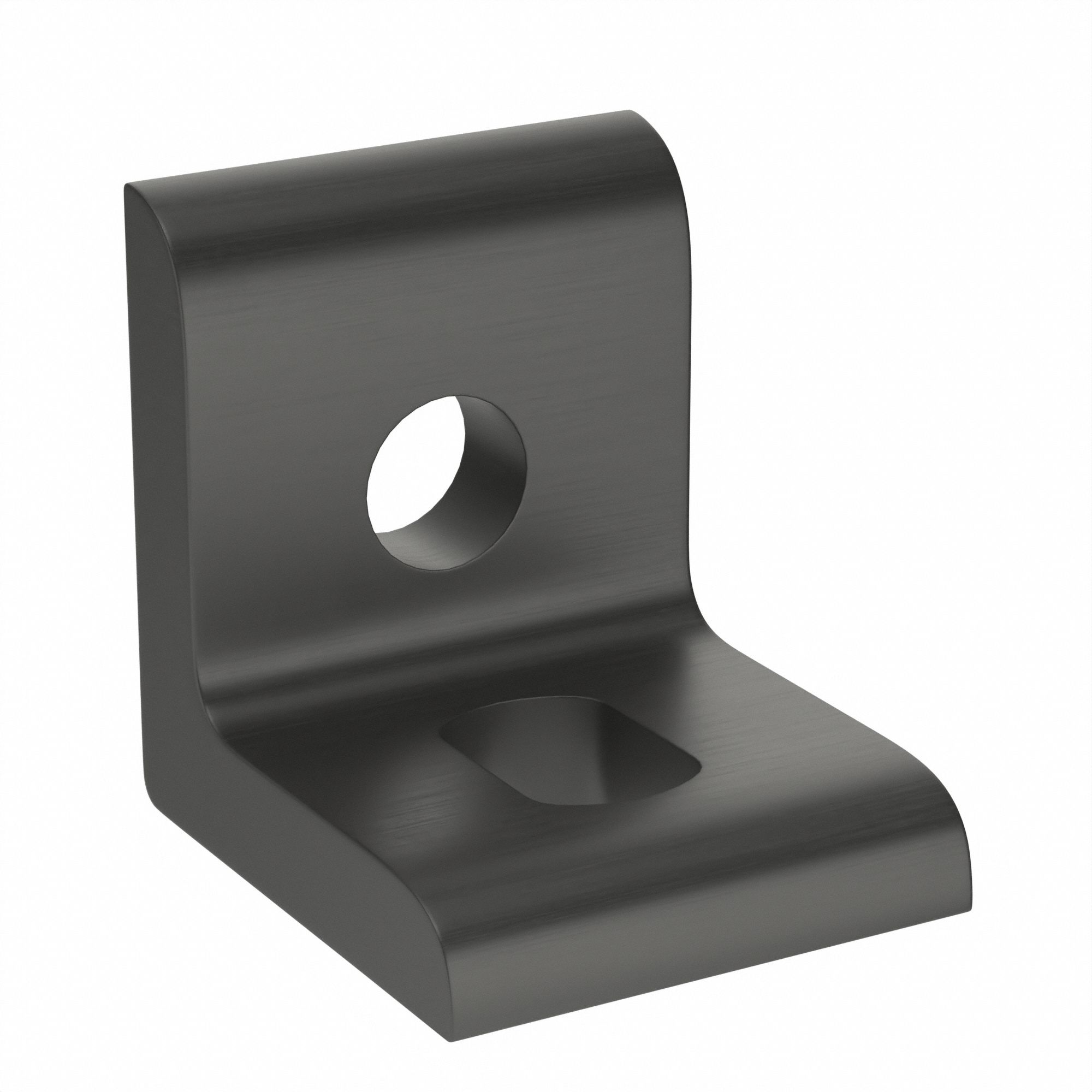 Slotted Inside-Corner Bracket Anodized
