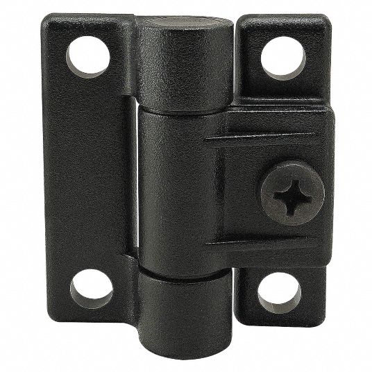80/20 Adjustable Tension Panel Hinge, Black Plastic Finish, 2 1/2 in x