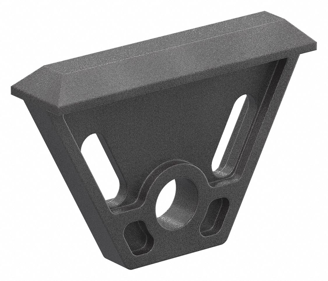 Tool Hanger: 10 Series, 1 3/16 in x 3/16 in x 2 in, Black, Matte