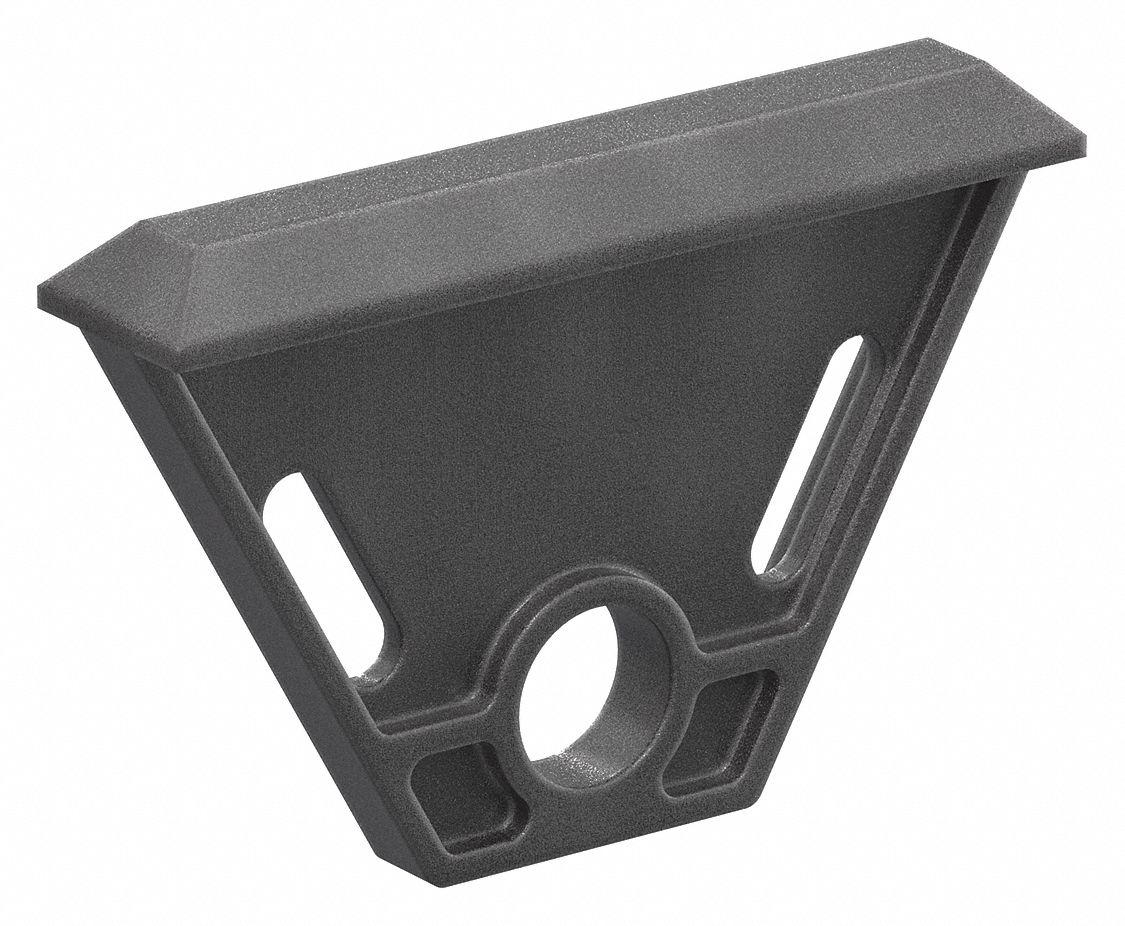 Tool Hanger: 15 Series, 1 11/16 in x 1/4 in x 2 15/16 in, Black, Matte