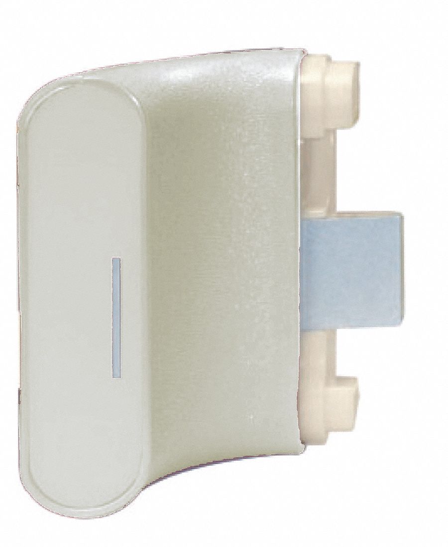 Handrail Return: PVC, Linen White, Ligature Resistant, BR-530, 3 1/8 in Overall Lg