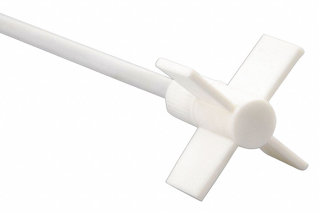 LAB SAFETY SUPPLY Stirrer: 5/16 in Shaft Dia., PTFE Coated Stainless Steel,  2.5625 in Blade Dia.