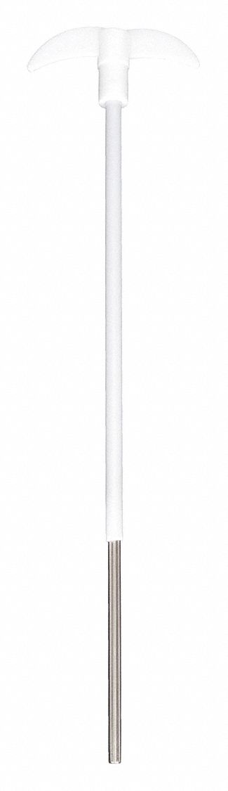 Stirrer: Stirrer, 22CZ41, Stainless Steel, 3/8 in Shaft Dia, 13 3/4 in Shaft Lg