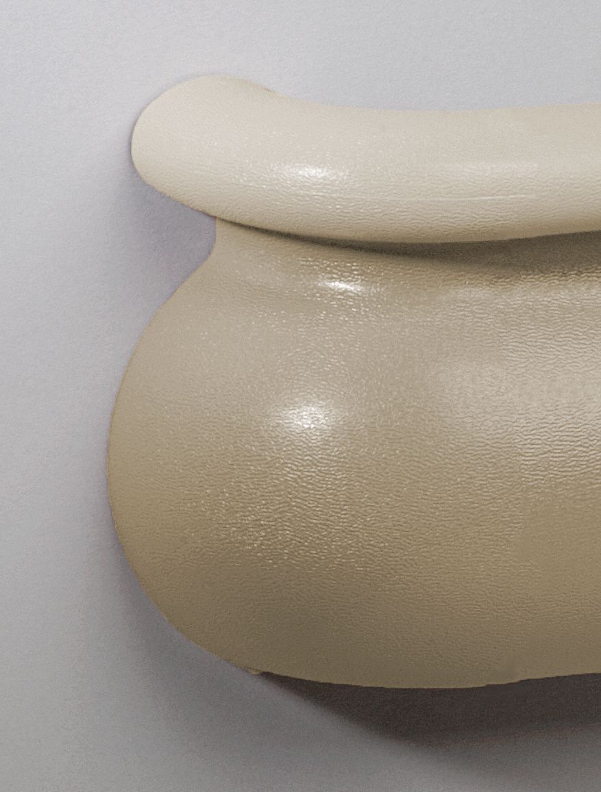 Handrail Return,  Left,  Tan,  Vinyl