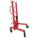 DRUM TRUCK, RED, 45 IN D X 60 IN W X 73 IN H, STEEL, POWDER COATED FINISH, 1 YEAR WARRANTY