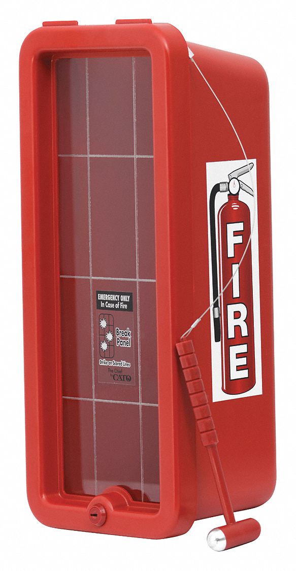 FIRE EXT CABINET,RED,POLYSTYRENE