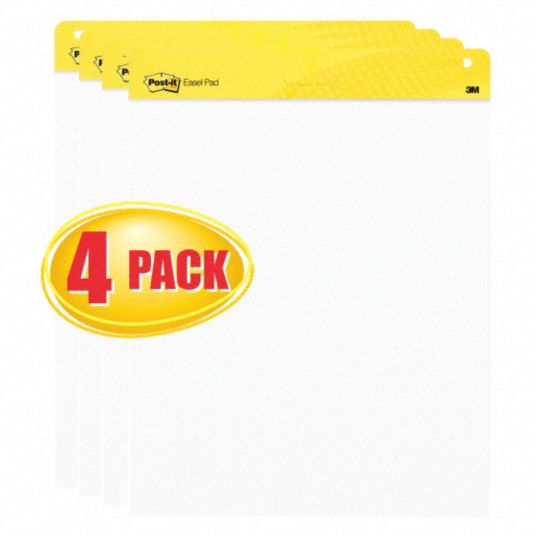 POSTIT, Plain, 25 in x 30 in Sheet Size, Easel Pad 29PK85559 VAD