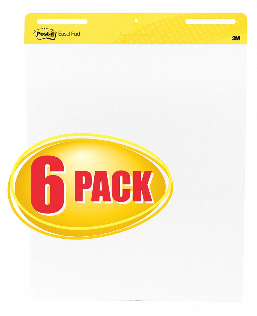 Easel Pad Plain White 25 in x 30 in PK6