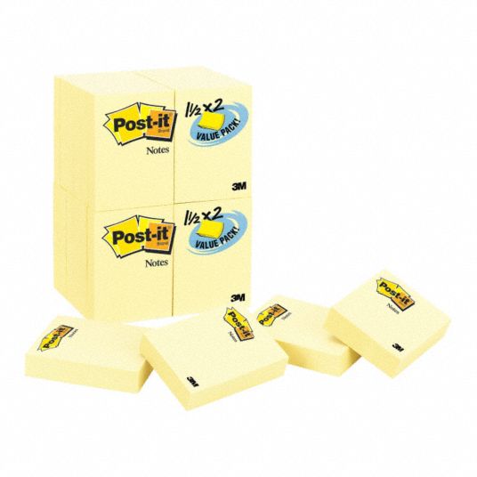 POST-IT, Yellow, Super Sticky, Sticky Notes - 29PK92|70005017911 - Grainger