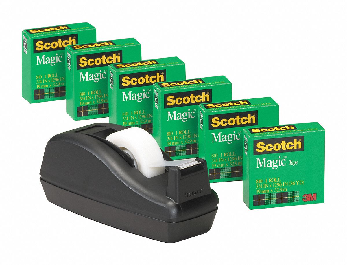 SCOTCH Cellulose Acetate Office Tape with Synthetic Acrylic Adhesive
