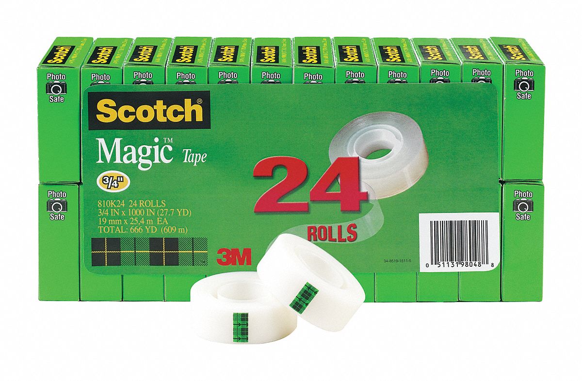 SCOTCH Cellulose Acetate Office Tape with Synthetic Acrylic Adhesive