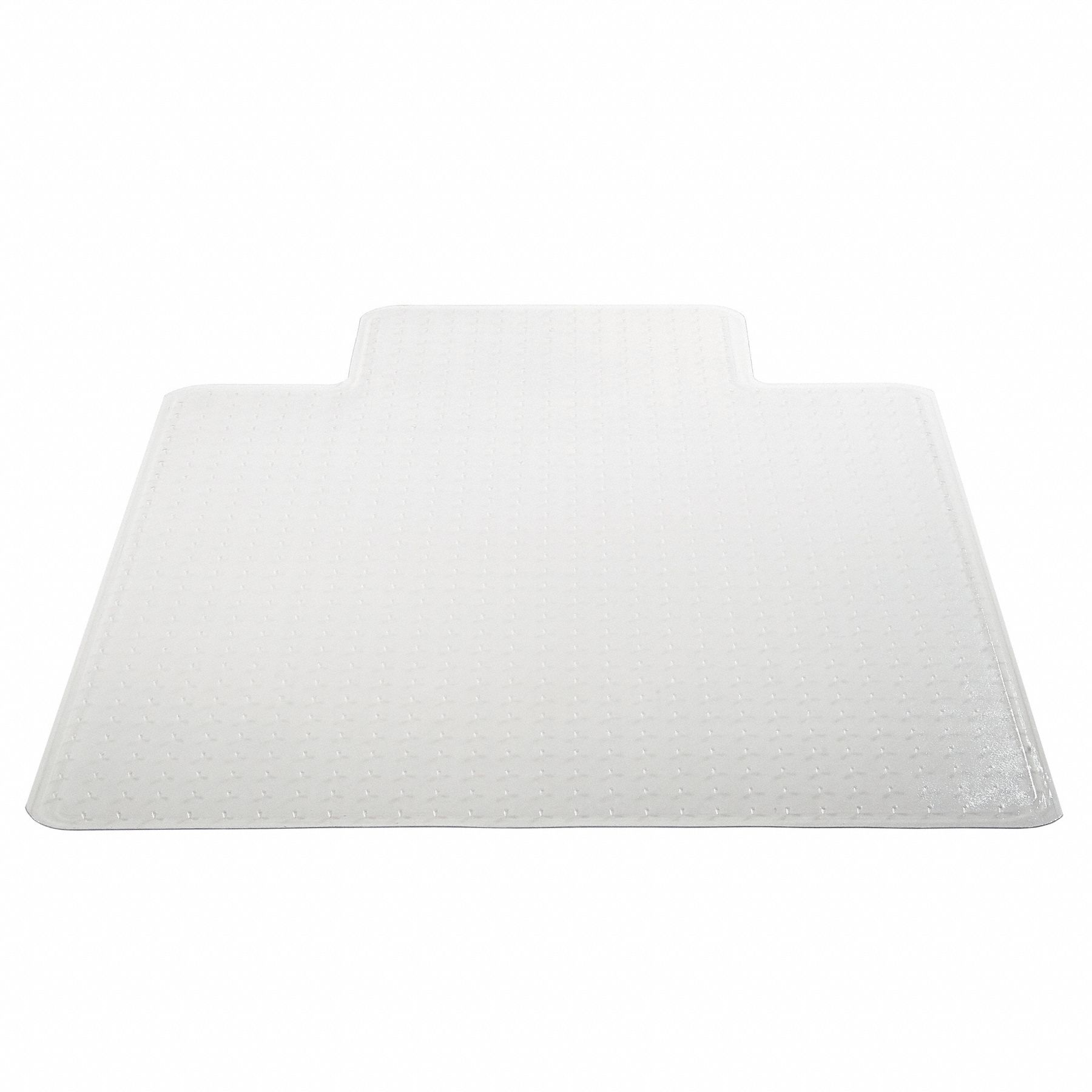 GRAINGER APPROVED Chair Mat Traditional Lip, For Carpet with Padding