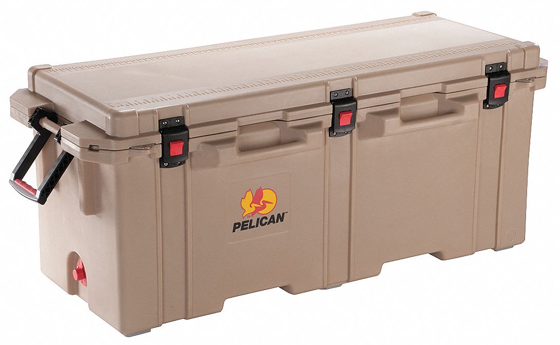 PELICAN, 250 qt Cooler Capacity, 62 in Exterior Lg, Marine Chest Cooler ...