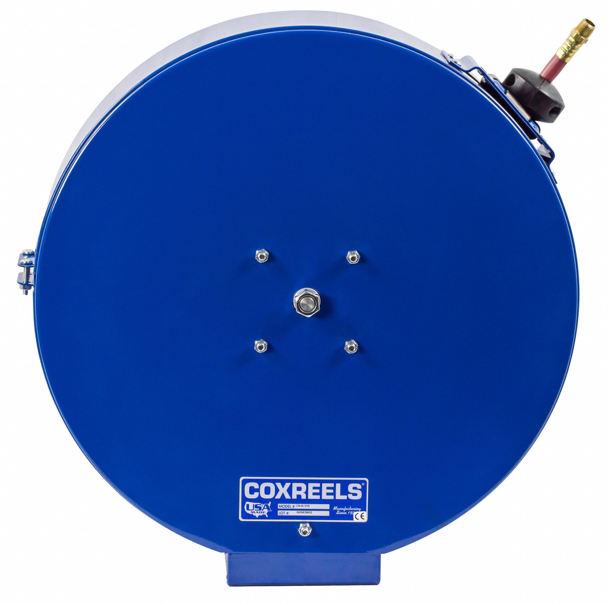 COXREELS Spring Return Hose Reel, Air, Water, 300 psi, Hose Capacity 50