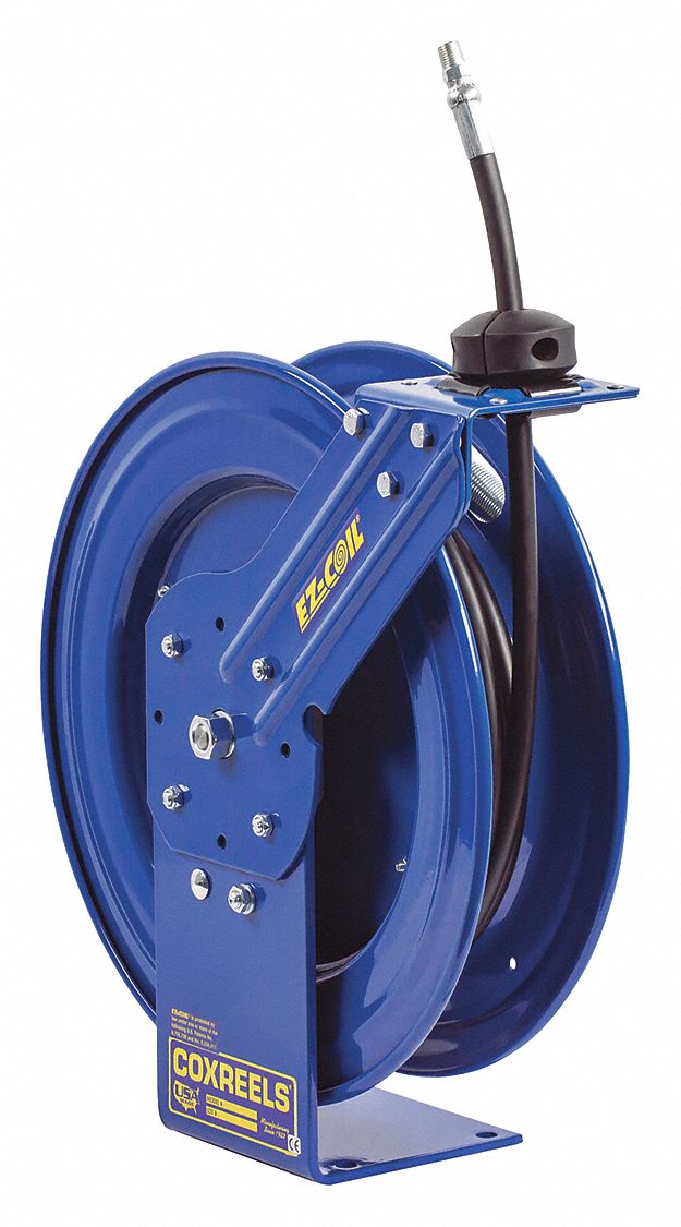 HOSE REEL, SPRING RETURN, GREASE SP DR 1/4 IN X 25 FT LENGTH