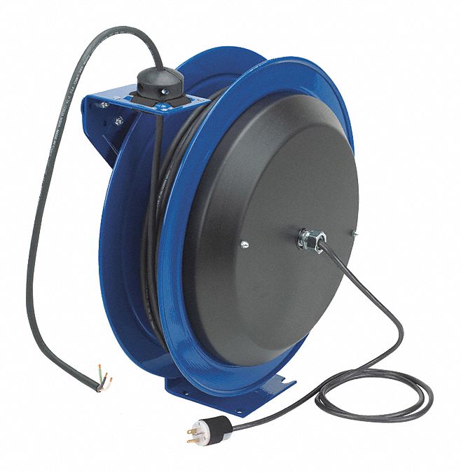 Power Cord Spring Rewind Reels, 75 ft.