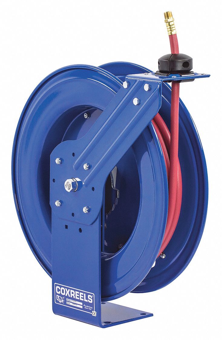 Hose Reel Complete- Powder Coated Steel- 100 meters RX 8mm x 13mm