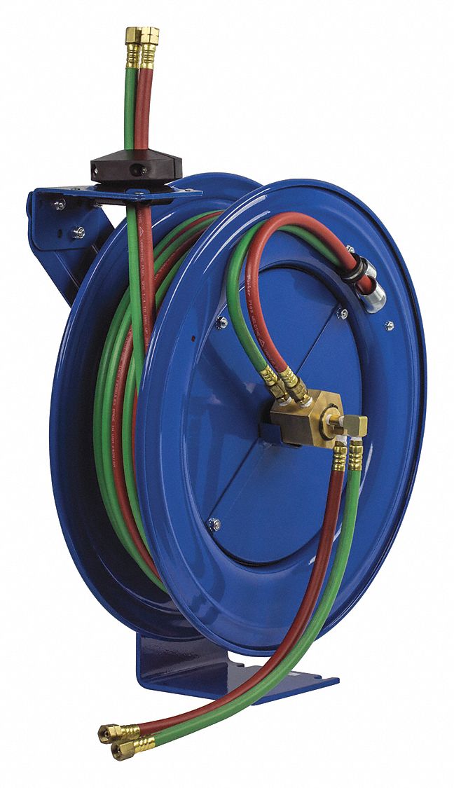 Dual Hose Spring Rewind Hose Reel