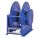 SPRING RETURN HOSE REEL: 50 FT (1 IN I.D.), 300 PSI MAX, NICKEL PLATED STEEL, BLUE