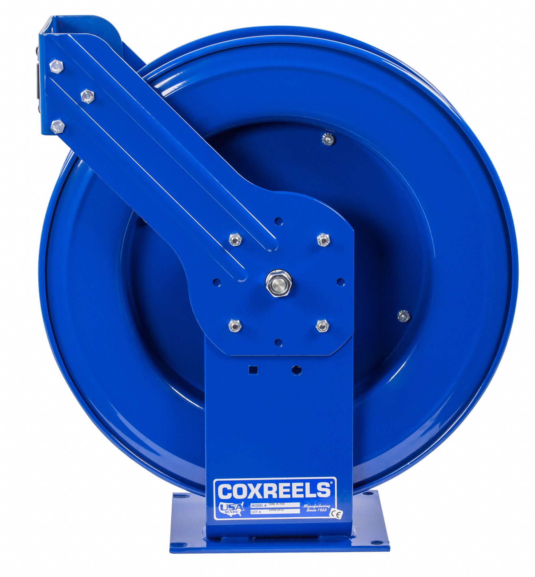 5000 PSI Coxreels THPLN375 Supreme Duty Spring Rewind Hose Reel for grease/hydraulic oil 3/8