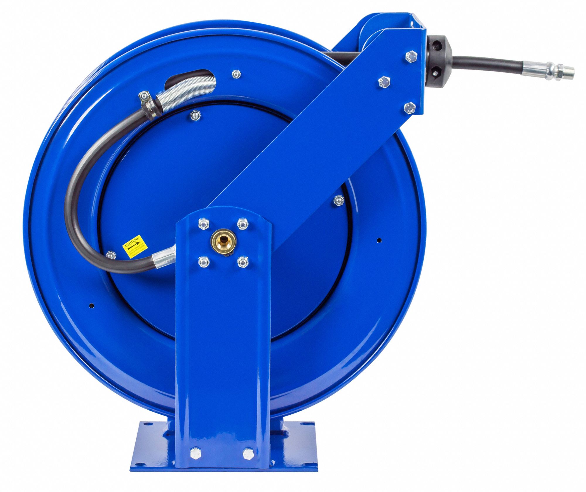 without Hose Coxreels P-LPL-115 Low Pressure Retractable Air/Water/Oil Hose Reel: 1/4 I.D. 300 PSI Made in USA 15' Hose Capacity 15 Hose Capacity 