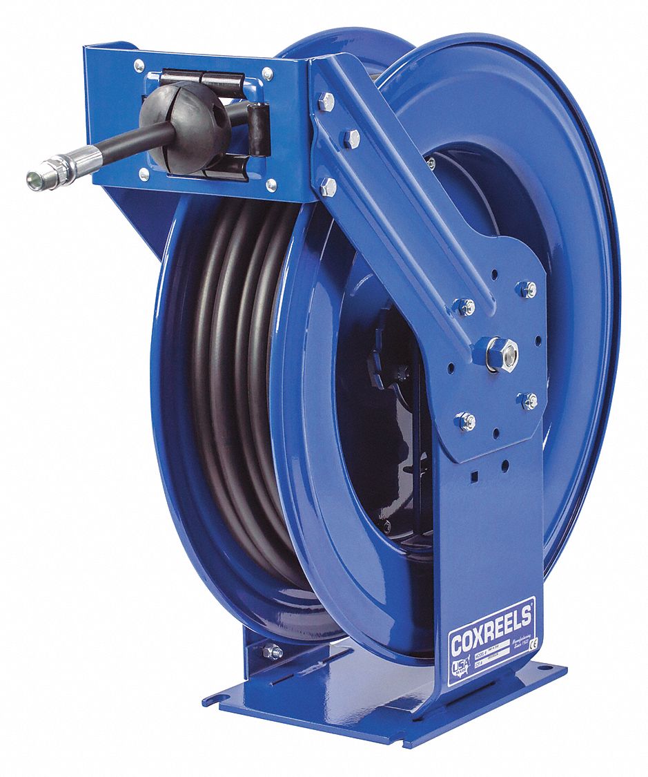 COXREELS Spring Return Hose Reel, Oil, 2,500 psi, Hose Capacity 50 ft