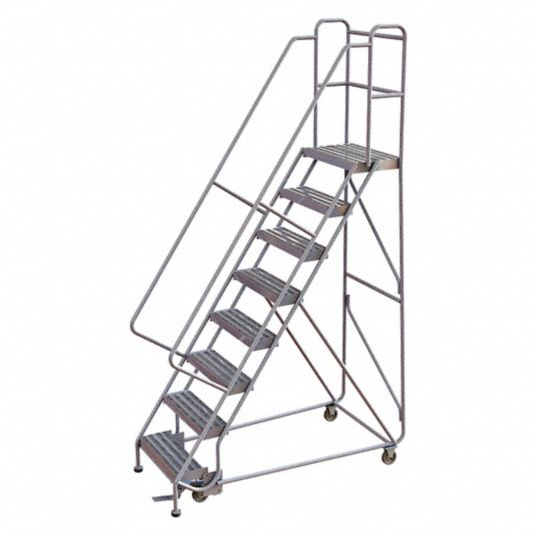 80 in Platform Ht, 14 in Platform Dp, Rolling Ladder - 29RK18 ...