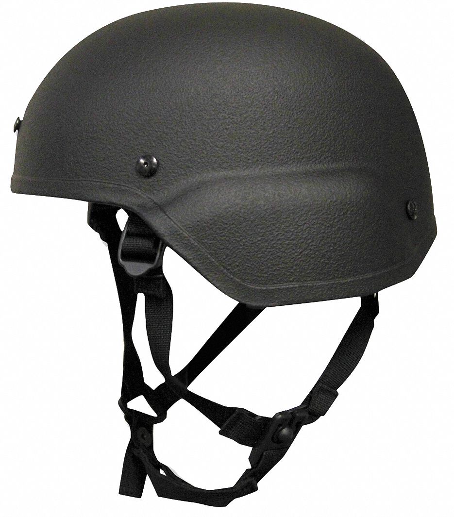Level IIIA Standard Cut Helmet: S Fits Hat Size, Suspension, Black, Aramid, Level IIIA